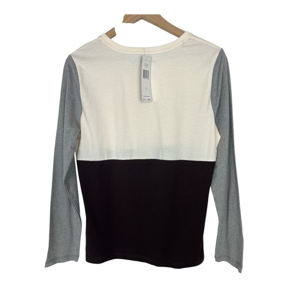 Lauren Ralph Lauren Active Sz Large Vintage Colorblock Tee Snowflake Logo NWT - Picture 2 of 11